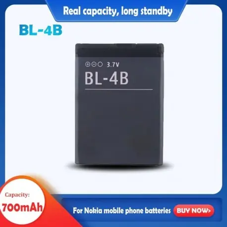 Expressz kézbesítés Névleges feszültség: 3,7 V - 1PCS 3,7V 700mAh BL-4B BL4B BL 4B telefonos akkumulátor Nokia N75 N76 2505 3606 3608 2670 2660
