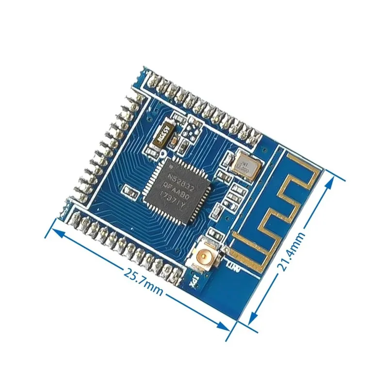 NRF52832 BLE 4.2 Bluetooth modul alacsony fogyasztású Bluetooth külső antenna IPEX támogatása több protokoll Árcsökkenés