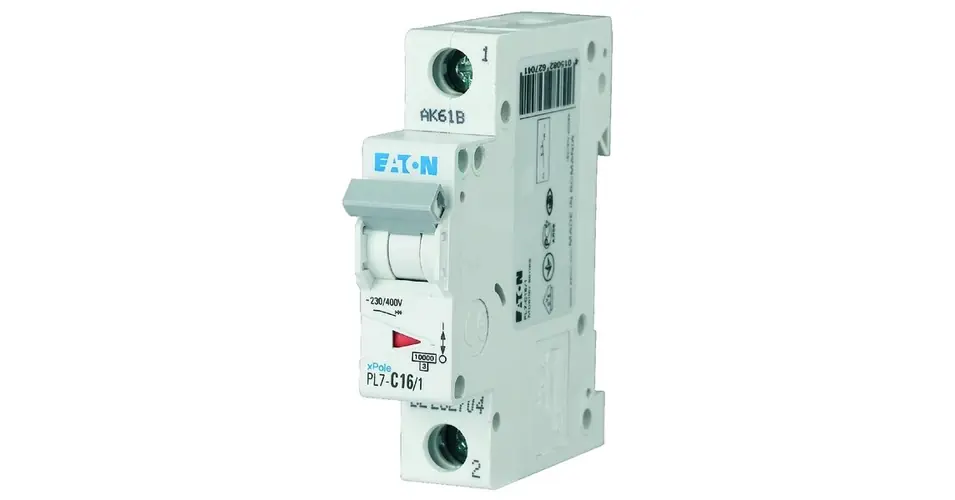 Kismegszakító 1P 16A B-jelleg 230V AC 10kA/60898 PL7-B16/1 EATON Népszerű