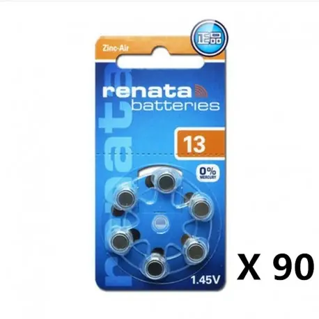 15pack (90PCS) 100 -ban eredeti RENATA A13 13A ZA13 13 PR48 1,45V fejlett hallókészülék akkumulátorok CIC fülápoló Végkiárusítás