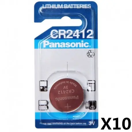 10PCS 100 -ban eredeti Panasonic CR2412 3V lítium érme karóra kulcstartó akkumulátor swatch karóra LEXUS Ajánlat
