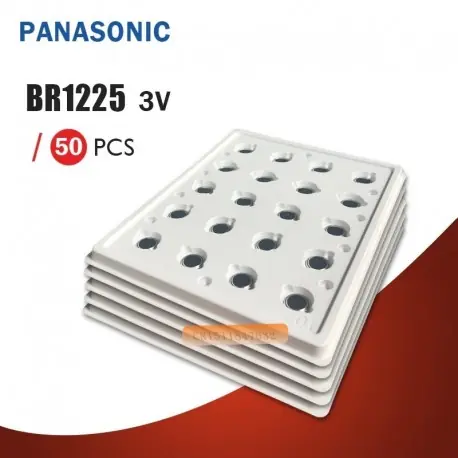 Biztonságos vásárlás 50PCS BR1225 lítium elem Panasonic BR1225 3V gombos lítium elem / magas hőmérsékletű akkumulátor játék