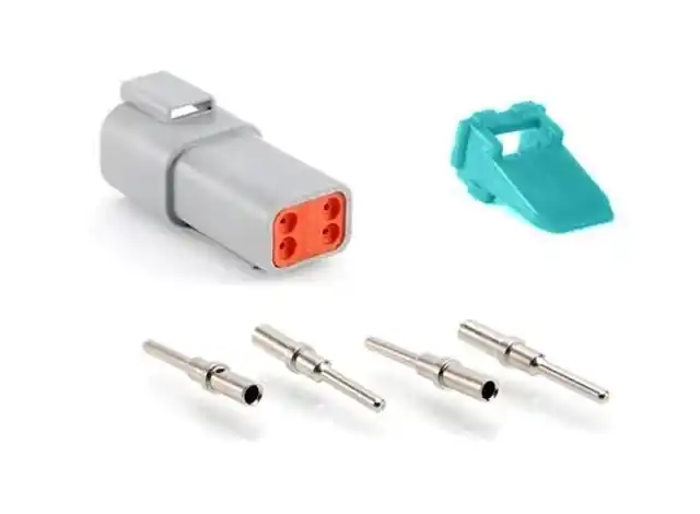 Újdonság Amphenol 4p. apa dugó, csatlakozó szett AT04-4P KIT