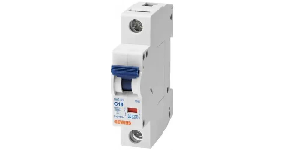 Kismegszakító 1P 63A C-jelleg 500V AC 6kA/60898 4.5kA/60947 RB60 GEWISS Olcsó