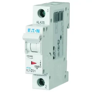 Akciós ár Kismegszakító 1P 1A C-jelleg 230V AC 10kA/60898 PL7-C1/1 EATON