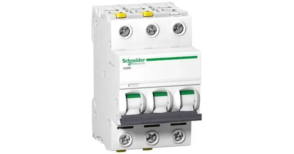 Kismegszakító 3P 2A B-jelleg 400V AC/DC 6kA/60898 50kA/60947 Acti9 iC60N Schneider Vedd meg online