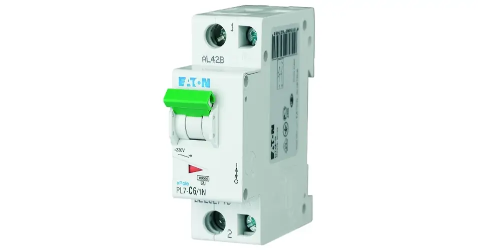 Különleges ajánlat Kismegszakító 1P+N 6A C-jelleg 230V AC 10kA/60898 PL7-C6/1N EATON