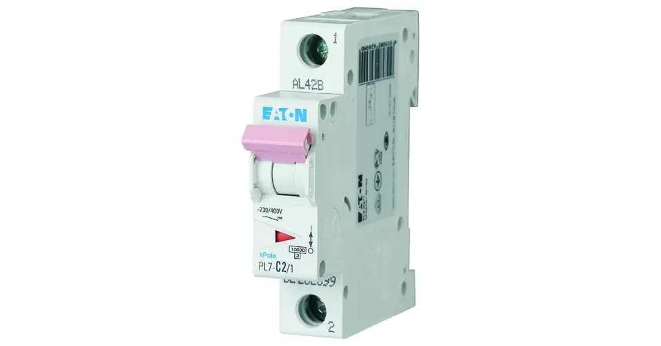 Vásárlói kedvenc Kismegszakító 1P 2A C-jelleg 230V AC 10kA/60898 PL7-C2/1 EATON