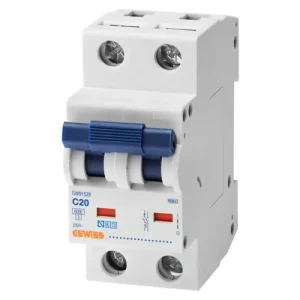Biztonságos vásárlás Kismegszakító 1P+N 25A C-jelleg 500V AC 6kA/60898 6kA/60947 RB60 GEWISS