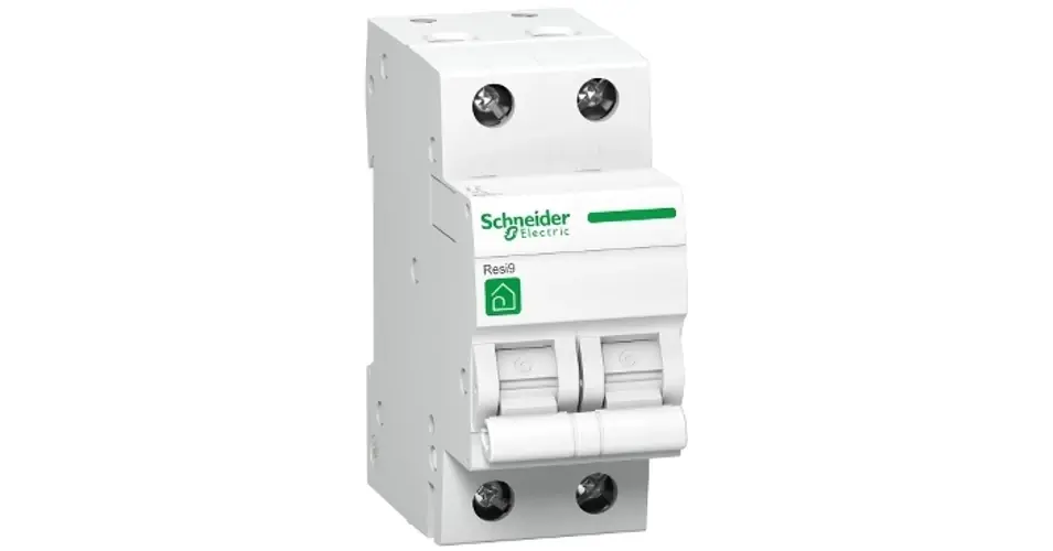 Kiárusítás Kismegszakító C 16A 2P 230V AC 4.5kA/60898 Resi9 F Schneider