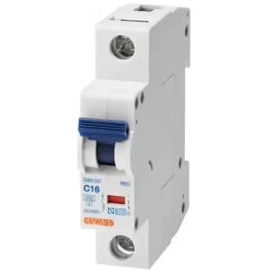Szuper akció Kismegszakító 1P 50A C-jelleg 500V AC 6kA/60898 4.5kA/60947 RB60 GEWISS