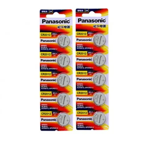 10db eredeti vadonatúj akkumulátor a PANASONIC cr2012 3v gombos cellás érmeelemekhez órakomputerhez CR 2012 Kedvezmény