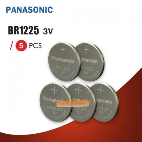 5PCS BR1225 lítium elem Panasonic BR1225 3V gombos lítium elem / magas hőmérsékletű akkumulátor játék Exkluzív ajánlat