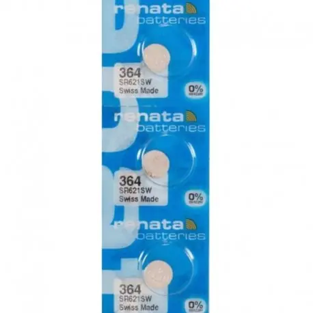 Akció 3db / tétel Renata Swiss 1.55V akkumulátor óra ezüst-oxid 364 SR621SW akkumulátorokhoz