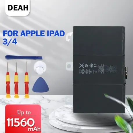 Gyors szállítás 11560mAh táblagép-akkumulátor iPad 3-hoz 4 csereelem A1403 A1416 A1430 A1433 A1459 A1460 iPad3 iPad4 Bateria Tools