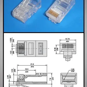 RJ45 UTP dugó 8p/8c modular, CAT5 Bestseller