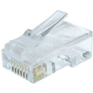 RJ45 UTP dugó 8p/8c modular, CAT6 (lapos és kerek kábelhez) Árcsökkenés