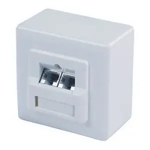 Legkelendőbb RJ45 UTP fali aljzat 2x8/8 Két csavarral szerelve