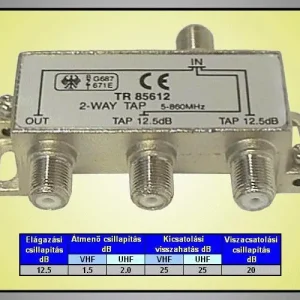 5-1000MHz kettős leágazó 12.5dB Outlet
