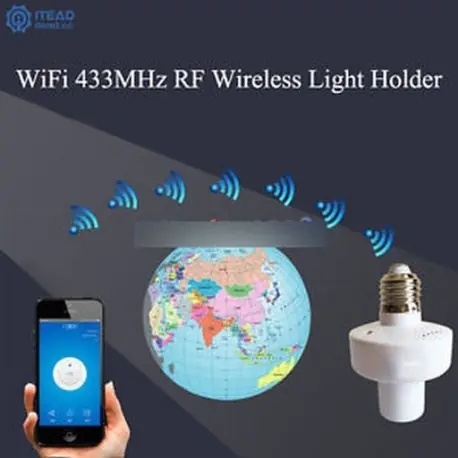 Kedvezmény Sonoff E27 Slampher WiFi 433 MHz-es vezeték nélküli fénytartó intelligens kapcsoló modul