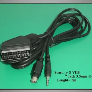 Biztonságos fizetés SCART dugó - 3,5mm sztereó +S-VHS 5m audio-video kábel