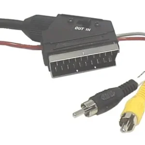 SCART - 2x RCA dugó 1.5m AV monó audio-video kábel Kihagyhatatlan ajánlat