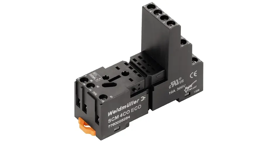 Reléfoglalat DRM-hez csavaros DIN (kalap)sín 35mm 14-tűs SCM 4CO ECO Weidmüller Legjobb ár