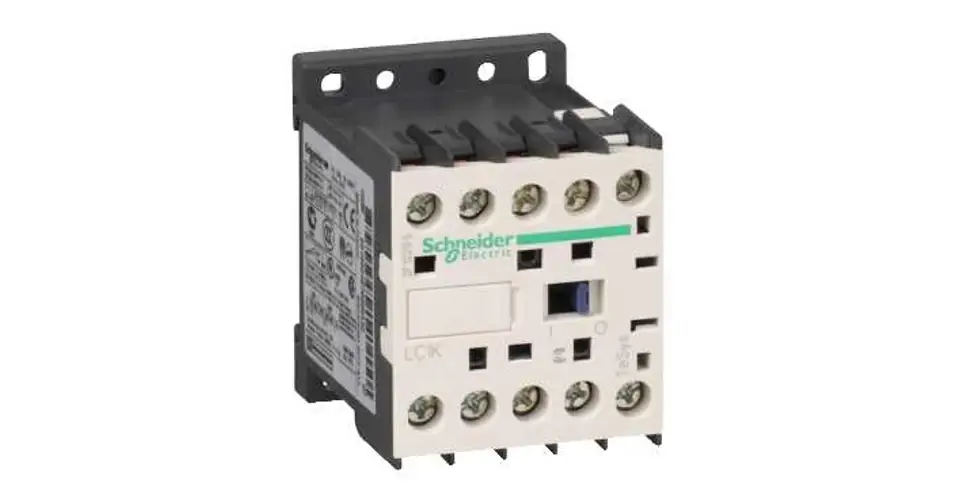 Akciós ár Kontaktor (mágneskapcsoló) 2.2kW/400VAC-3 3-Z 380-400VAC 1-z csavaros TeSys LC1-K Schneider