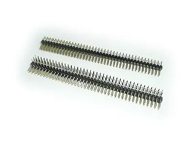 Különleges ajánlat Kétsoros tüskesor 2.54 90° 2x40p.3/ 6mm 0.64