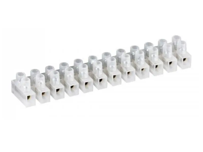 Legjobb ár 12 részes fehér polietilén sorkapocs 2.5mm2 400V 24A 94x17x13.4 mm