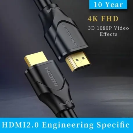 HDMI kábel 2.0 4K 3Ds videokábel HDTV elosztó kapcsolóhoz HDMI kábel 1m Azonnal elérhető
