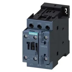 Akció Kontaktor (mágneskapcsoló) 18.5kW/400VAC-3 3Z 24VDC 1z 1ny csavaros 50A/AC-1/400V SIRIUS SIEMENS