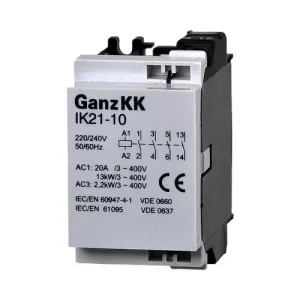 Installációs kontaktor sorolható 20A 230V AC 4-z 230V AC-műk 2mod IK21-10 Ganz KK Árcsökkenés