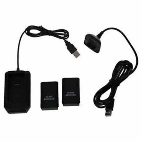 5 az 1-es USB 4800mAh akkumulátor és töltő kábelkészlet az Xbox-360 X7J8-hoz Akció