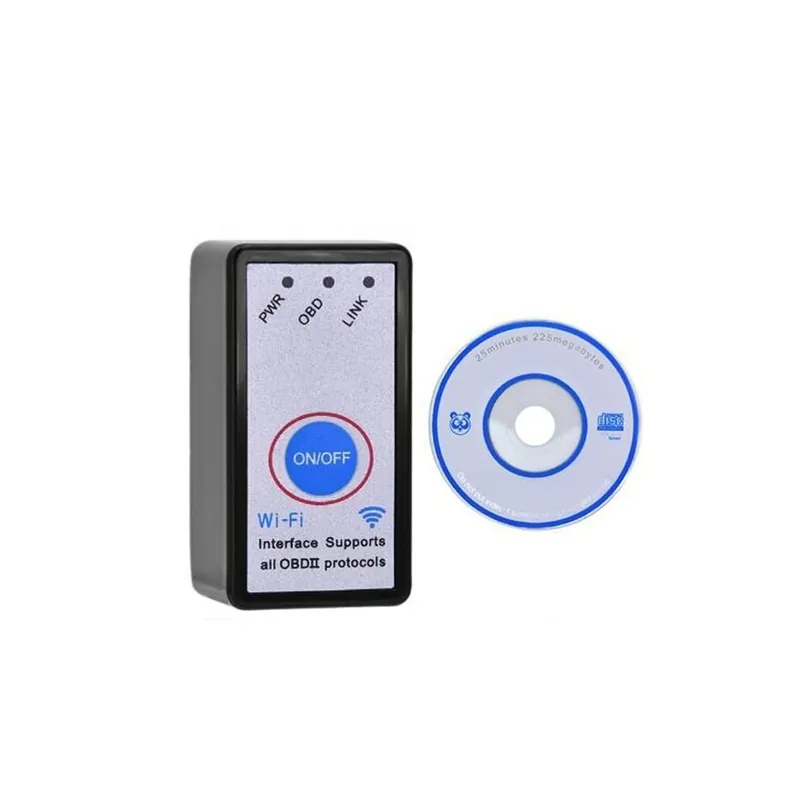Szuper ajánlat 01 - Új ELM327 WiFi V1.5 be- és kikapcsolás 4MHz OBDII diagnosztikai eszközzel IOS / Android ELM 327 OBD2 kódolvasóhoz