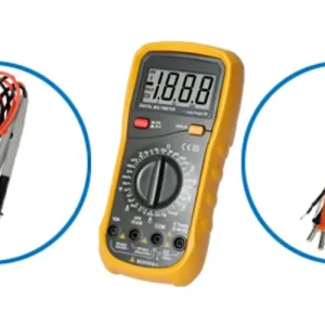 Multiméter V-A-Ohm-µF-°C-Hz digitális 1000VDC 750VAC 10ADC 10AAC 200MOhm SMA Outlet