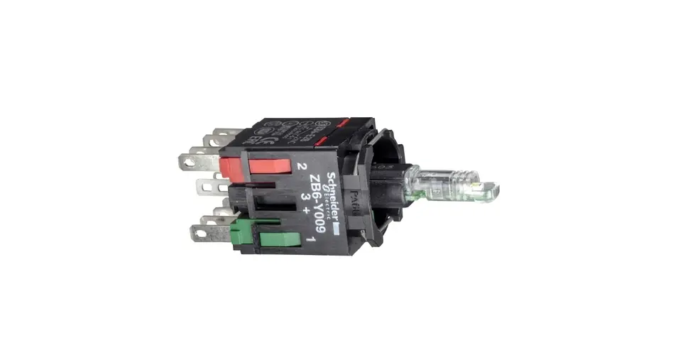 Azonnal elérhető ZB6-ZB45B nyomó aljzat LED-es, piros