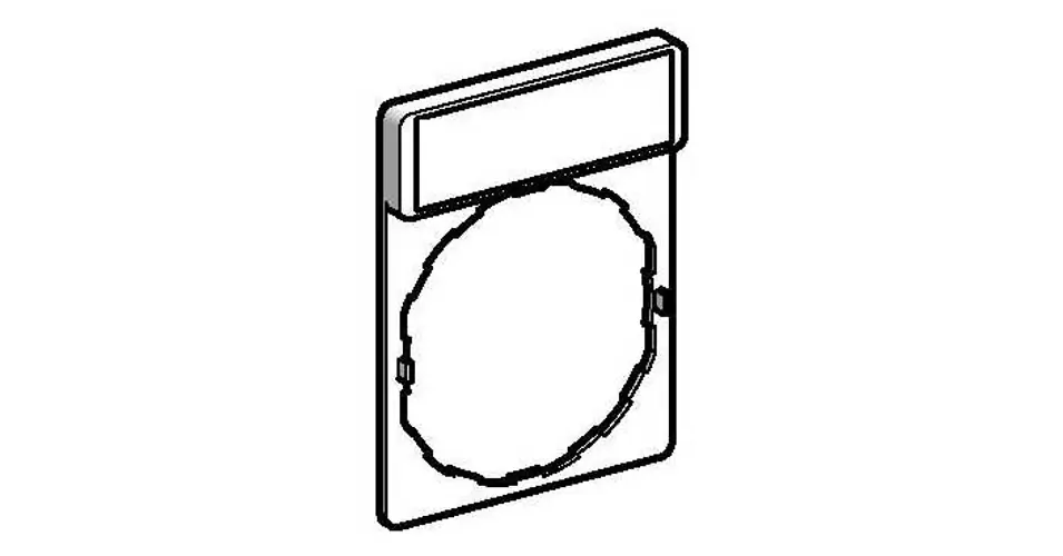 Szuper akció Felirati jelöletlen tábla tartóval d22 üres üres téglalap 30mmx 40mm Harmony XB4 Schneider