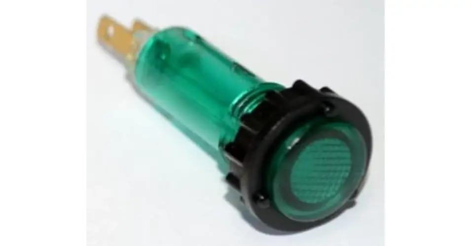 Prémium Jelzőlámpa kompakt műa. d10 1x zöld 24V AC/DC kerek lapos fényforrással L-10/24 VA Elektronika