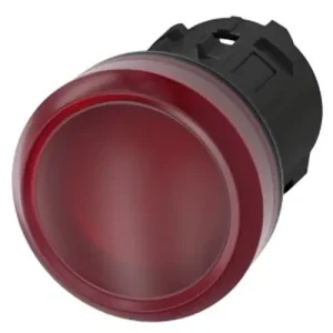 Ajánlat Jelzőlámpa fej kerek piros lapos 1-lámpa 22.3mm-átmérő IP67 3SU SIEMENS