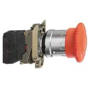 Vészgomba-nyomó komplett d22 1ny 1z süllyesztett 40mm-fej fordító nyugtázás Harmony XB4 Schneider Akció