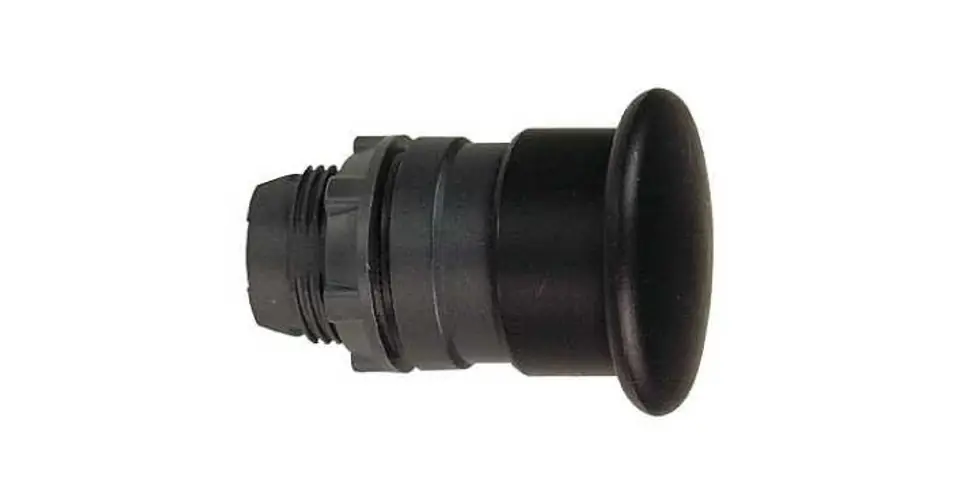 Szuper akció Gomba nyomófej d22 40mm fekete/fehér visszaugró Harmony XB5 Schneider