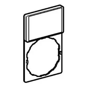 Alacsony ár Felirati jelöletlen tábla tartóval d22 üres üres fehér téglalap 30mmx 50mm Harmony XB4 Schneider