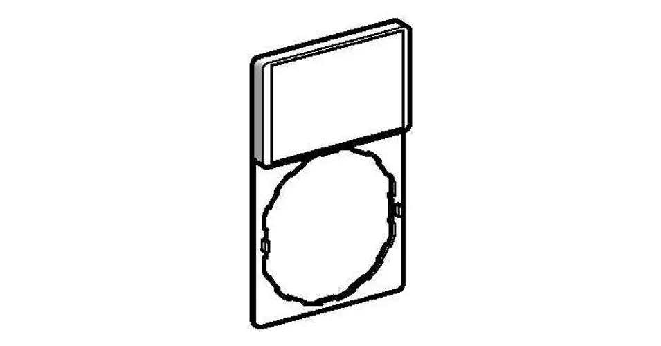 Alacsony ár Felirati jelöletlen tábla tartóval d22 üres üres fehér téglalap 30mmx 50mm Harmony XB4 Schneider