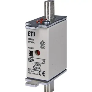 Alacsony ár Olvadóbetét NH 00C 80A ETI