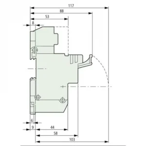 Ajánlat Biztosíték aljzat 51.060.04 22x88mm betéthez EATON