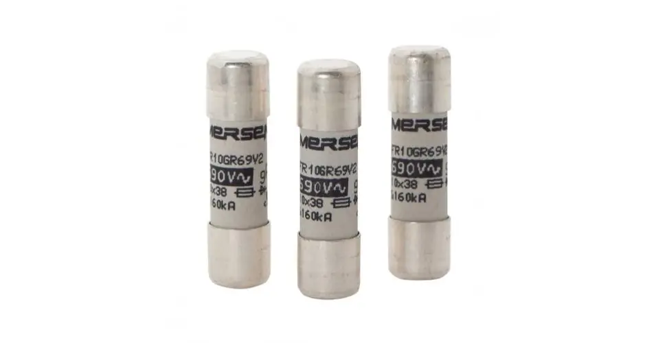 Hengeres biztosítóbetét gG 10x38mm 2A AC500/600V FR10GG50V2 MERSEN Szezonális akció
