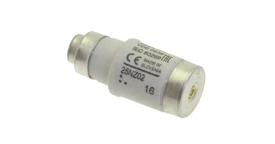 Biztosítóbetét Bussmann D02 25A gL/gG 400V sárga-színkód EATON Újdonság