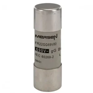 Nézd meg most Hengeres biztosítóbetét gG 22x58mm 80A AC690V FR22GG69V80 MERSEN