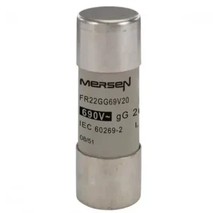 Végkiárusítás Hengeres biztosítóbetét gG 22x58mm 20A AC690V FR22GG69V20 MERSEN